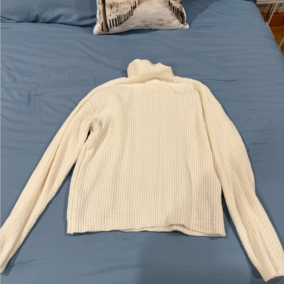 Primark Off-White Cable Knit Turtleneck Sweater - Picture 3 of 3